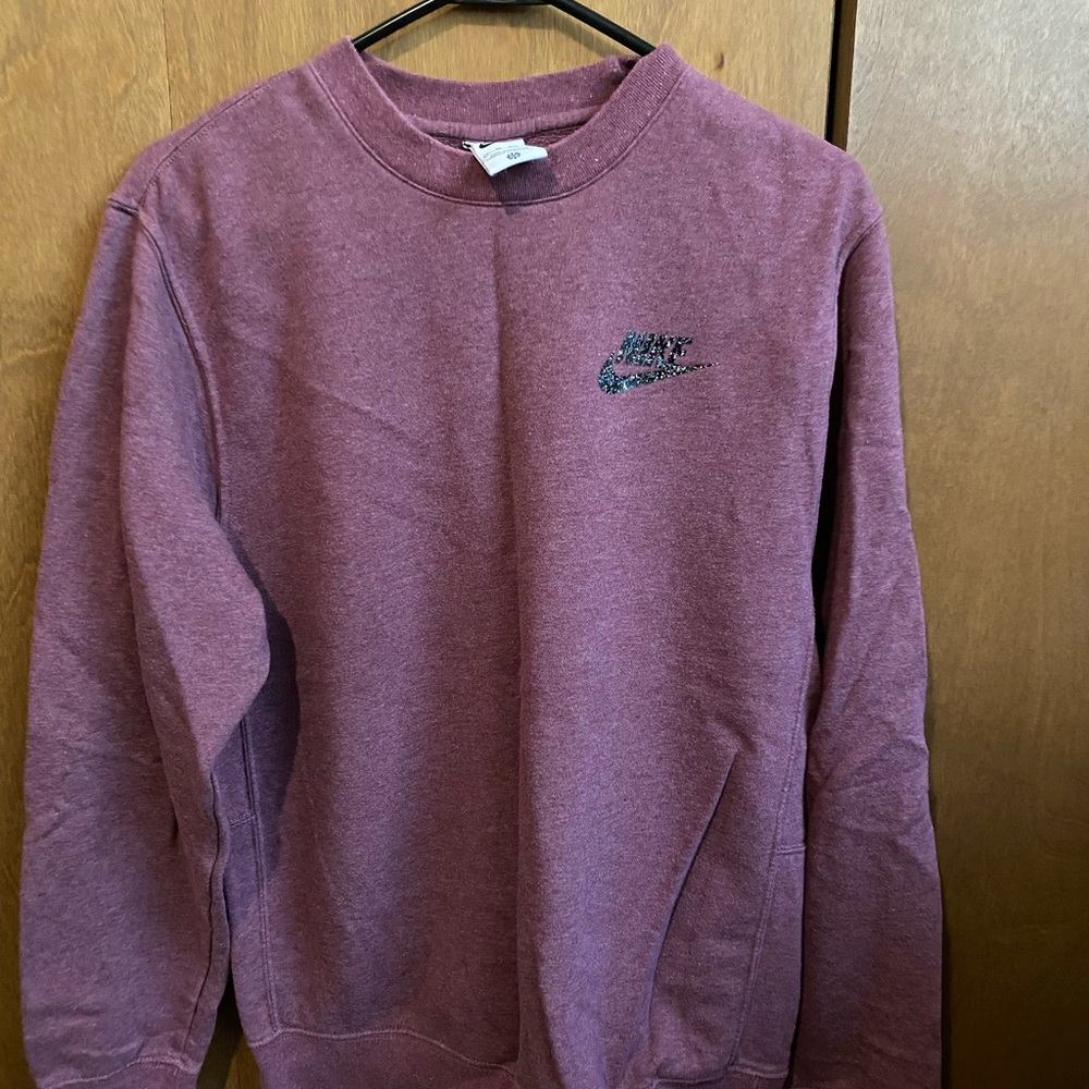 Nike Men's Maroon Crewneck Sweater